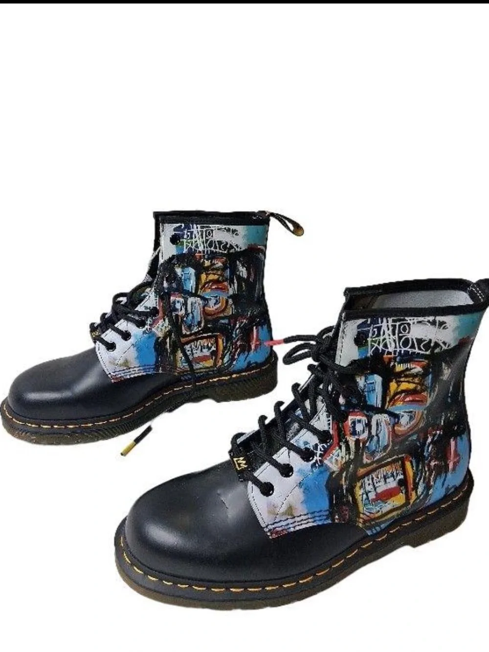 NWT Lmtd Ed. Dr. Martens 1460 Jean Michel Basquiat II Boots. UK9 (US 10M/US 11W)